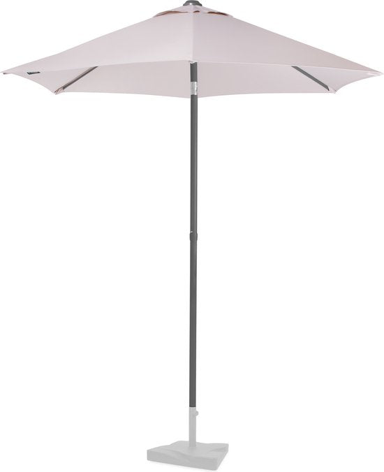 VONROC Premium Stick Sonnenschirm Torbole Ø200cm - Inkl. Schutzhülle - Runder Sonnenschirm - UV-beständiger Stoff - Beige