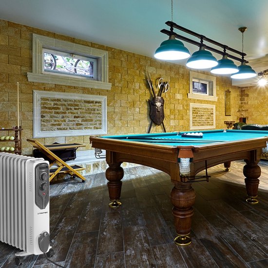 TROTEC Ölradiator TRH 21 E - 3 Heizstufen - 8 min Aufwärmzeit - Frostschutzfunktion - Weiß