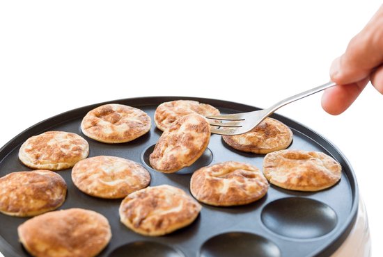 Bestron Poffertjes-Pfanne - APFM700SDP - 800W - Poffertjes-Maschine - Elektrisch - Rosa - 5 Jahre Garantie