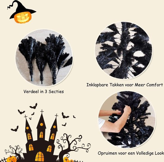 Coast Weihnachtsbaum - 1036 Zweige - PVC - 180cm - Schwarz