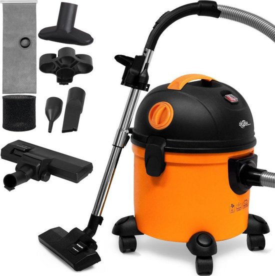 Monzana Nass- und Trockensauger - 1200W 15L Behälter - Schwarz/Orange