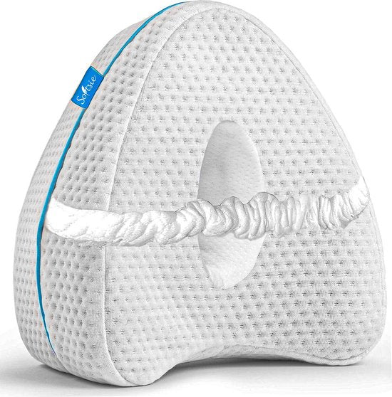 Softsie Kniekissen für das Bett - Beinkissen - Orthopädisches Kniekissen - Seitenschläferkissen