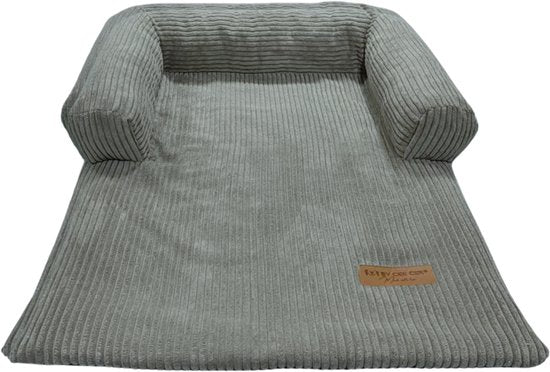 By Cee Cee Original Hundedeckenbank - Hundedeckenbank - Hundekorb - Premium - komplett mit Reißverschluss - Rippengewebe - Dunkelgrau - 90x90 - Größe M