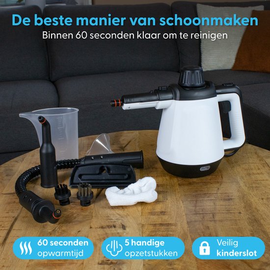 Ølven Handdampfreiniger - 5 in 1 - Dampfreiniger - Fleckenreiniger - Teppichreiniger - 450ML - 1200W