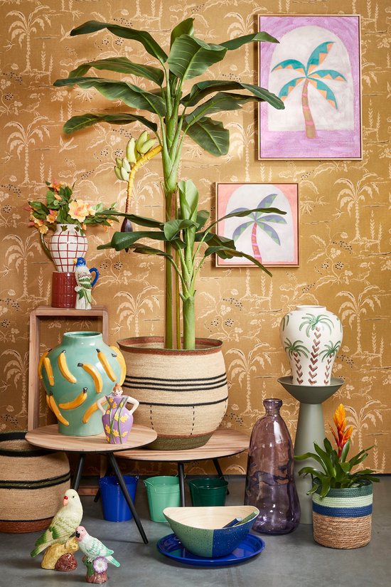 Mica Decorations Moza Vase - H38 x Ø34 cm - Keramik - Hellgrün