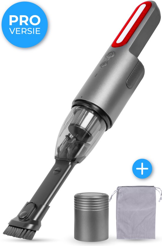 Nuvance - Auto-Staubsauger - 6000Pa - Kabelloser Handstaubsauger - USB Wiederaufladbar - Handstaubsauger - Auto Handstaubsauger - Krümelsauger - Krümelsauger