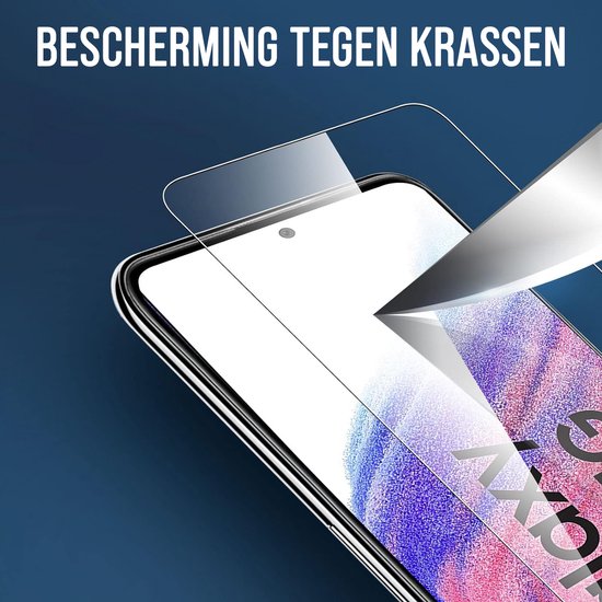Podec Displayschutzfolie passend für Samsung Galaxy A53 - gehärtetes Schutzglas - transparent und kratzfest - gehärtetes Glas - 3 Stück