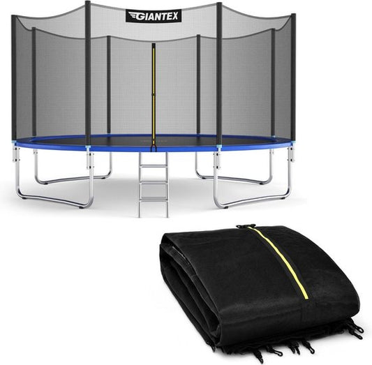 Coast - Trampolin - Sicherheitsnetz - Mit Reißverschluss - 180 cm - Schwarz