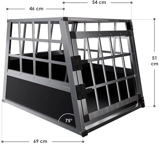 Aluminium Hundetransportbox - M