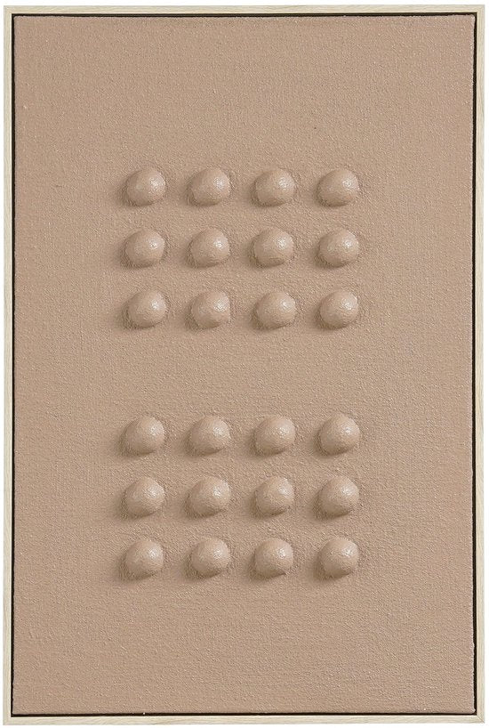 Mica Decorations Wanddekoration – Wandpaneel mit abstrakter Kunst, 60 x 40 x 3 cm – Wohnaccessoire für Wohnzimmer oder Schlafzimmer – Dunkelbraun