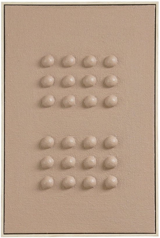 Mica Decorations Wanddekoration – Wandpaneel mit abstrakter Kunst, 60 x 40 x 3 cm – Wohnaccessoire für Wohnzimmer oder Schlafzimmer – Dunkelbraun