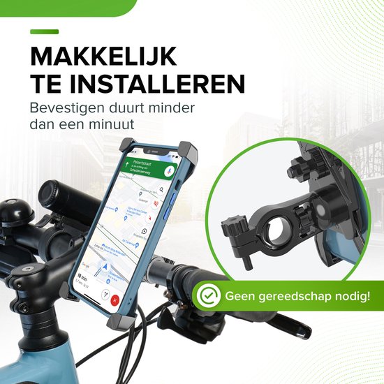 iSetchi Handyhalterung - Fahrrad & Roller - Anti-Schock