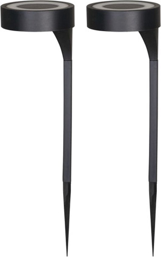 Luxform AYR Orange Solar Gartenleuchten - 2 Stück - LED - Schwarz
