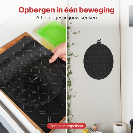 AoraKitchen Induktionsschutz - 6 Stück - bis zu 280 °C - Topflappen - Topflappenschutz - Topflappenschutz