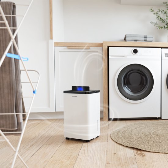 Auronic Luftentfeuchter - Compact Pro Plus - 12L - Schlafzimmer, Badezimmer, Wohnzimmer und Büro - Luftbefeuchter für Innenräume - Weiß