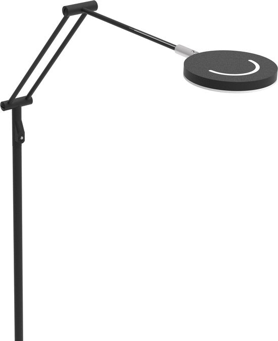 Steinhauer – Stehlampe – Soleil – schwarz – Kunststoff und Metall – Designlampe – LED – 3257ZW