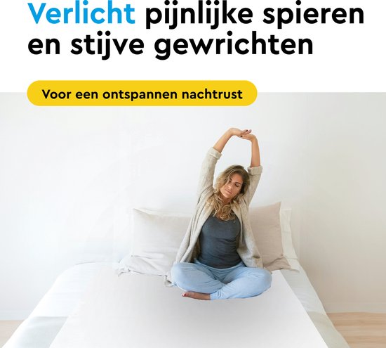 BRASQ Elektrisches Unterbett 150x80 cm - 1 Person - Wärmedecke - 3 Heizstufen - Timer & Fernbedienung - 60W Energiespar-Heizdecke