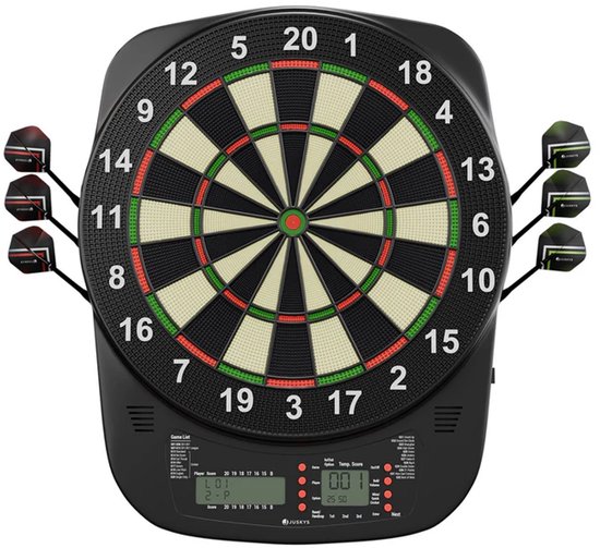 Elektronische Dartscheibe - Inkl. LCD-Bildschirm - USB-C-Anschluss - 18 Darts