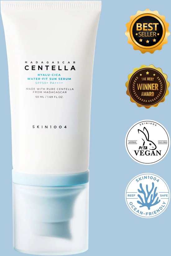SKIN1004 Madagaskar Centella Hyalu-Cica Water-Fit Sun Serum SPF 50+ PA++++ 50ml Sonnenbrand - Korean Skin Care