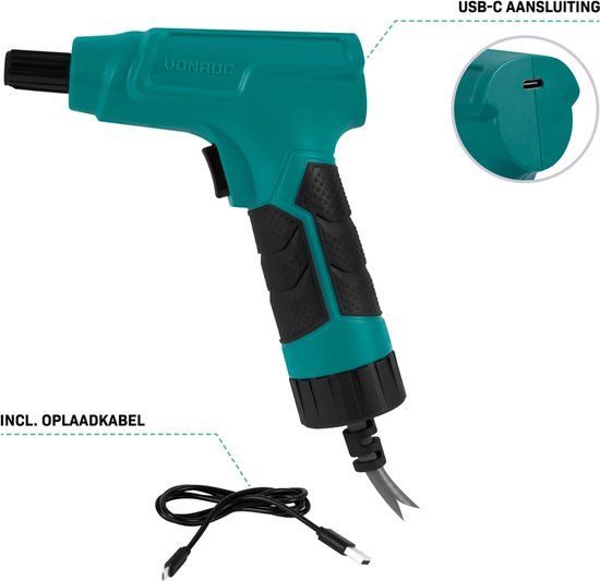 VONROC Accu-Drucksprühgerät 10 Liter - Integrierter 4V-Akku - Inkl. 2 Sprühlanzen, Schultergurt und USB-C-Ladekabel