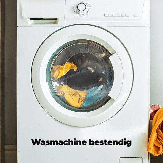 Hausschuhe Herren - Hausschuhe - Größe 44/45 - Schwarz - Cord - Rutschfest - Comfeet