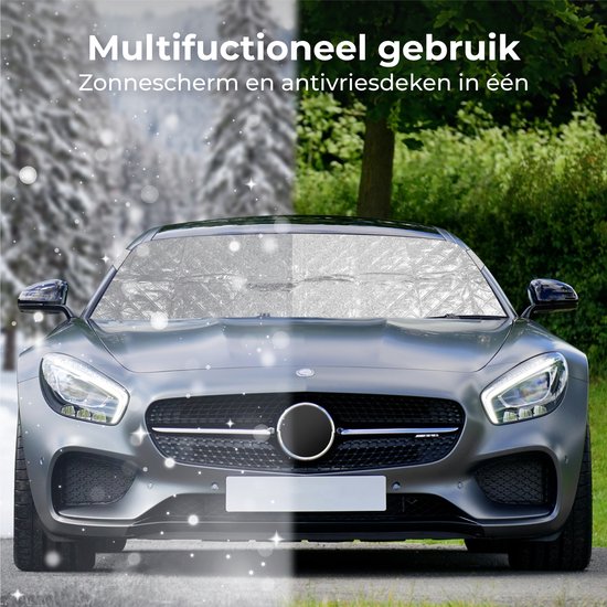 Nuvance - Frostschutzdecke Auto - Sonnenschutz Auto Windschutzscheibe - 100 x 145cm - Eisdecke Auto - Windschutzscheibe Abdeckungen - Autozubehör