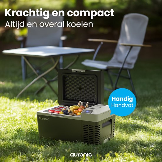 Auronic - Elektrische Kühlbox - 20L - Schwarz/Grau