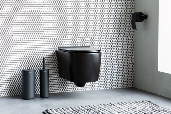 Brabantia MindSet Toilettenzubehör – 3-teilig – Mineral Infinite Grey