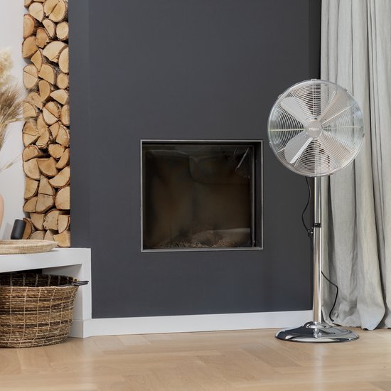 Standventilator 40 cm - Metallgehäuse - 3 Geschwindigkeiten - 85° Oszillation - Tristar VE-5951