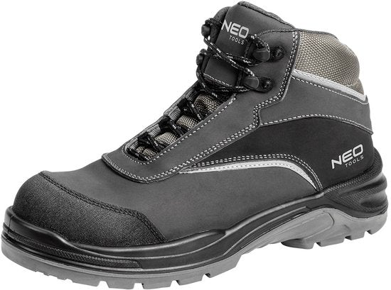 Neo Tools Herren-Sicherheitsstiefel Klasse S3 SRC, wasserdicht WR, rutschfest| Verstärkte Arbeitsstiefel mit Kevlar-Einlage, antistatische Einlage, ohne Metallelemente, durchtrittsicher