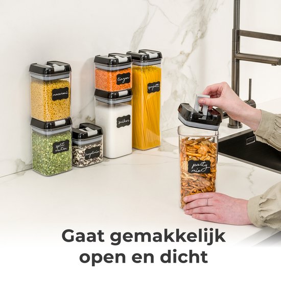 Stosh Vorratsgläser - Vorratskanister - Bonbonglas - 14 Stück - BPA frei - Kunststoff