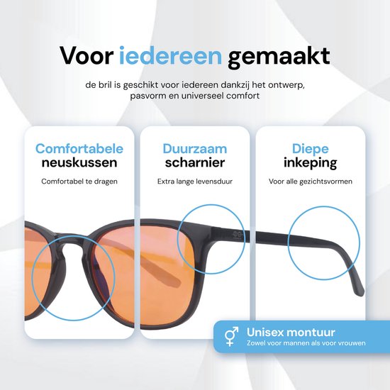 LC Eyewear Computerbrille - Blaulichtbrille ohne Stärke - Blaulichtbrille - Displaybrille - Unisex-Brille ohne Stärke - Rund/Orange
