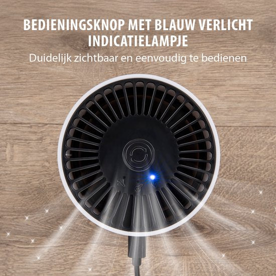 alpina Mini-Luftreiniger mit HEPA-Filter H13 - Luftreiniger mit Ionisator für Räume 6m2 - Luftreiniger mit USB für Innen und Außen - Luftreiniger 1.5W - Weiß