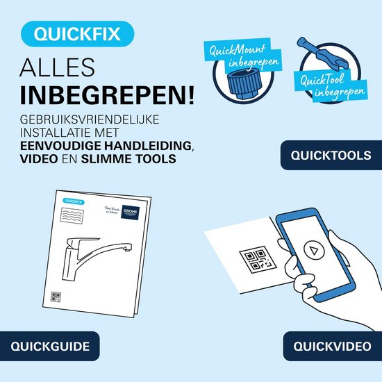 GROHE Start Edge Einhebel-Küchenarmatur mit ausziehbarem Auslauf – Hoher C-förmiger Auslauf – 360° Schwenkbereich – Mattschwarz – Einfache Montage mit QuickMount