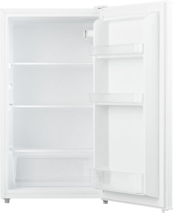 Inventum KK471W Tischkühlschrank energieeffizient - 93 Liter - Ohne Gefrierfach - 47,5 cm breit - LED-Beleuchtung - Energielabel D - Geeignet für Wohnmobile - Freistehend - Weiß