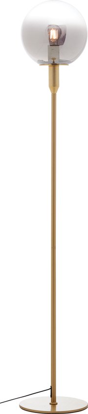 Brilliant Gould Stehlampe – 1 Lichtquelle – E27 Fassung – Rauchglas – 52 Watt - Gold