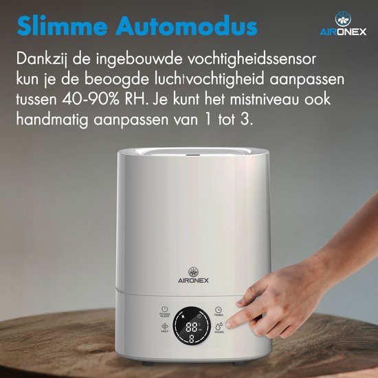 Luftbefeuchter Aironex - 6 Liter - Weiß