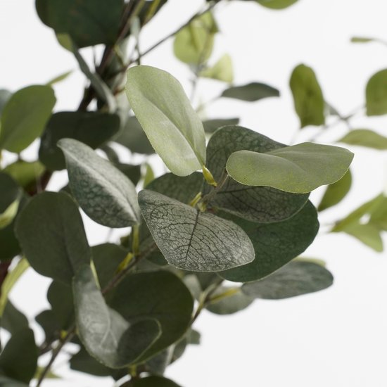 Mica Decorations Eukalyptus-Kunstpflanze im Blumentopf - H95 x Ø55 cm - Grün