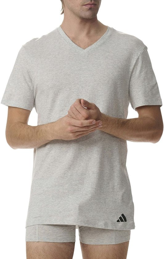 Adidas Basic T-Shirt 3x Größe L Assorted 4AM012-908-L V-Ausschnitt - 3PK Adidas