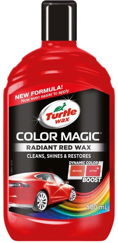 Turtle Wax 52711 Color Magic Radiant Red Wax 500ml - Spezialautopolitur - Lackreparatur - Politur - Rot