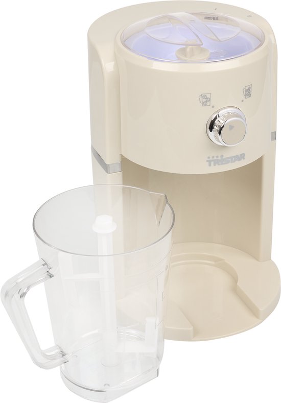 Tristar KD-7310 - Eiscrusher Slushy-Maschine - 30W - 1,1 Liter - Creme weiß