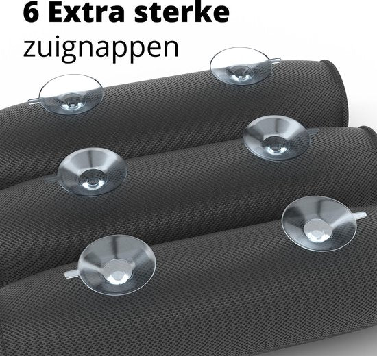 RelaxTub® Badekissen - Nackenkissen Bad - Badekissen für die Badewanne - 6 starke Saugnäpfe - Anti-Rutsch - Wasserdicht - Kopfstütze Bad - Für Kopf, Nacken und Schultern - Badekissen Schwarz