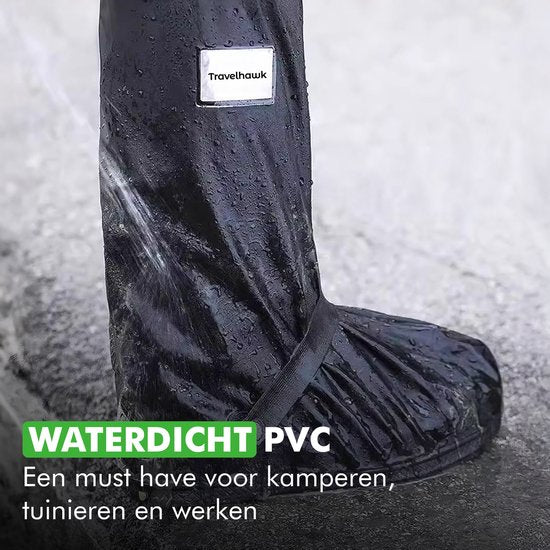 Travelhawk Überschuhe - Wasserdicht - Regenschuhe - Schuhüberzüge - Schuhüberzüge - Schwarz - 42 - 45