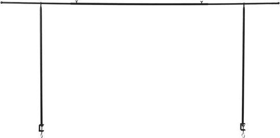 Mica Dekorationen Tischklemme - Metall - Schwarz - 250x1,5x 110 cm