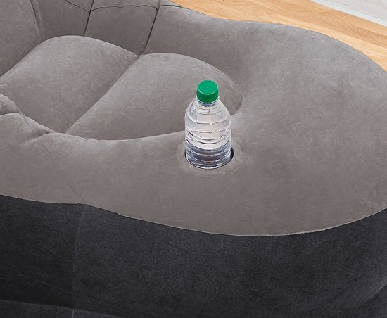 Intex - Aufblasbarer Stuhl - Ultra Lounge mit Fußhocker - 102cm x 137cm x 79 cm