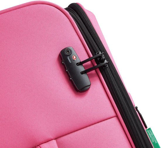 Delsey Paris x United Colors of Benetton BE 4-Rad-Trolley L 76 cm mit Stretch-Faltung