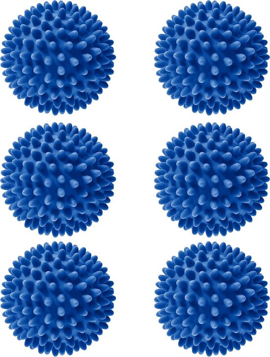 Roegaarden Trocknerbälle – Waschbälle – 6 Stück – Silikon – Schnelleres Trocknen – Knitterfrei