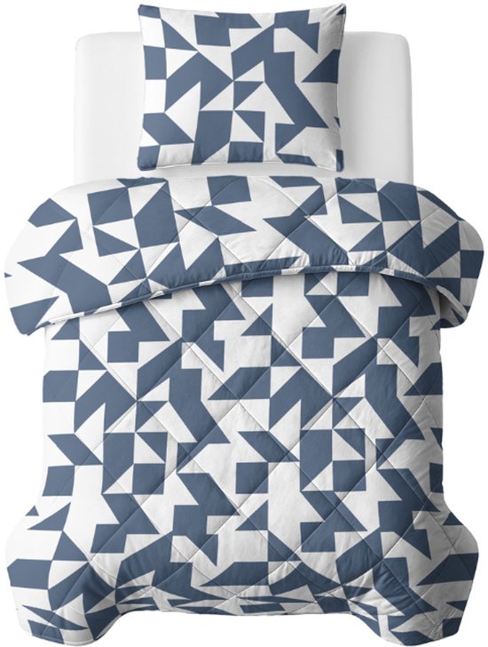 Dekbed-Discounter – Sleeptime Lazy waschbare Bettdecke 140 x 200 cm – Inklusive 1 Kissenbezug – Waschbar bei 40 Grad – Ganzjahres-Bettdecke – Mado