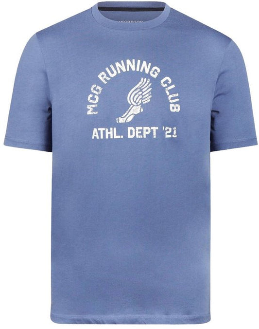 T-Shirt mit McGregor-Vintage-Motiv, Blau – Herren – Größe XXL