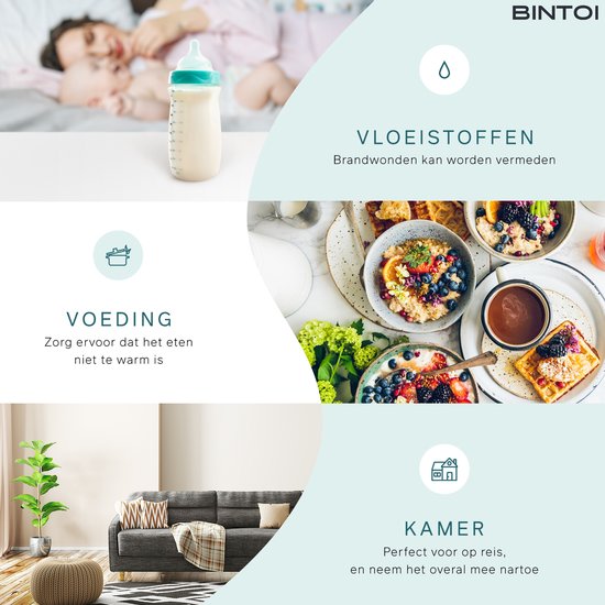 Bintoi® multifunktionales Infrarot-Thermometer - Temperaturanzeige - Für Erwachsene und Babys